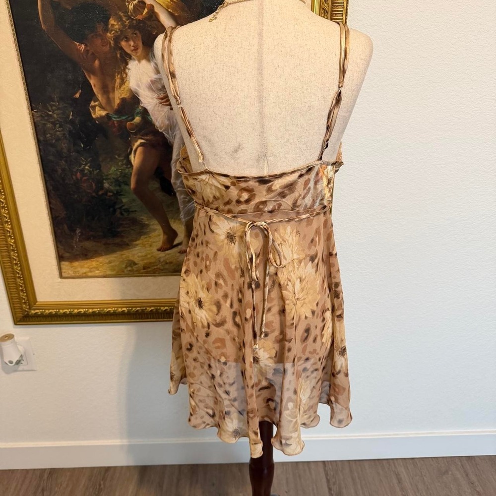 Boho Fairy Leopard Nighty with Beading Details - Picture 3 of 7